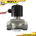 2w-160-15B 1/4''~2'' 0~10 bar stainless steel normally closed water solenoid valve for irrigation system